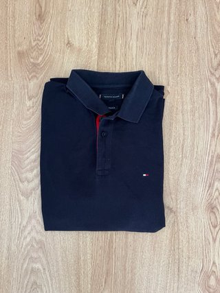 Polo Tommy Hilfiger negro original - Talla M