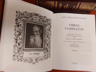 Tolstoi, Obras Completas 4 tomos. Aguilar, 2004.