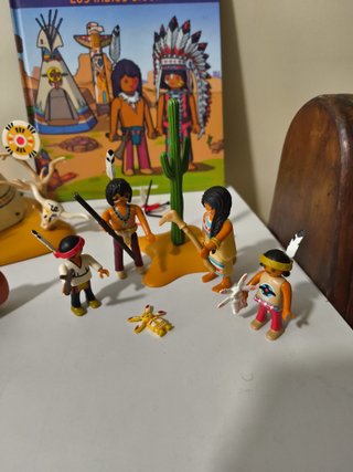 Playmobil Indios, varios set y libros