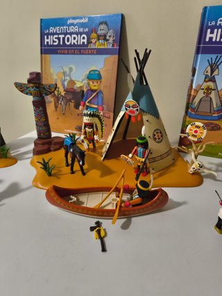 Playmobil Indios, varios set y libros