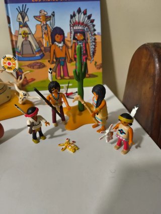 Playmobil Indios, varios set y libros
