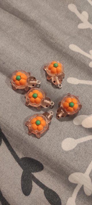 5 Ciondoli Tartaruga Zucca