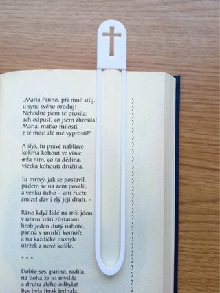 Marcapáginas Cruz Blanco