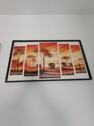 Cuadro decorativo paisaje africano