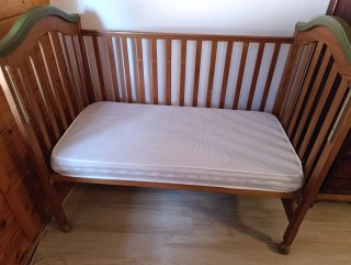 Cuna de madera Trama con opción colecho