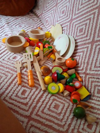 Juego Frutas Madera Niños