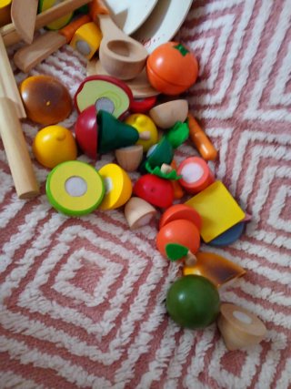 Juego Frutas Madera Niños