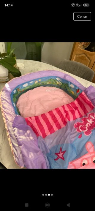 Cama de viaje Peppa Pig con saco de dormir