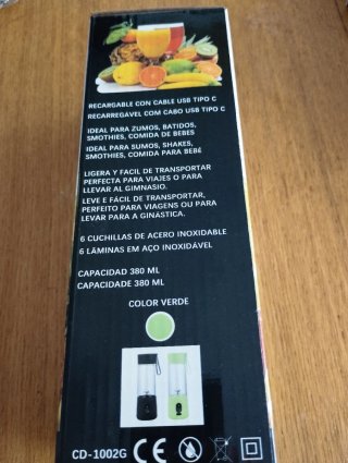 Batidora Portátil Recargable Eurotec