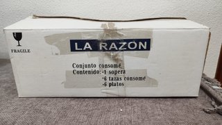 Juego 6 Tazas Consomé Porcelana Blanca