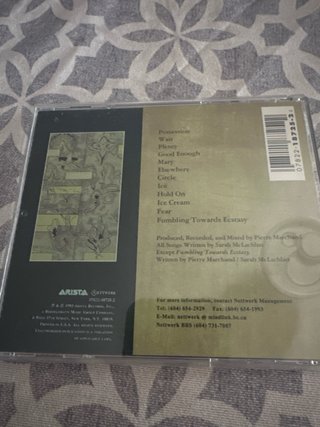 CD Sarah McLachlan - Fumbling towards ecstasy