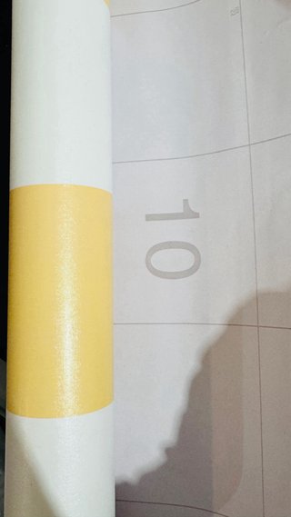 2 rollos de papel pintado rayas blanco y amarillo