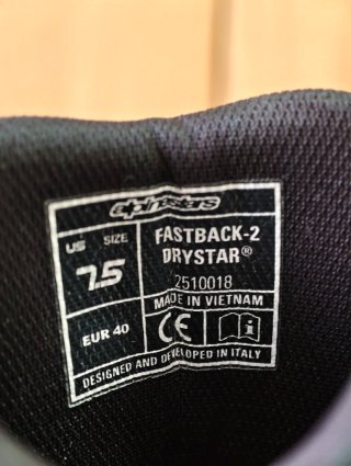 Botas Alpinestars Fastback 2 Drystar Negras