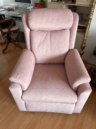 Sillón relax Powerlift rosa
