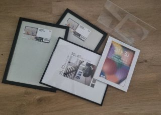 Set Marcos IKEA Negro y Transparente