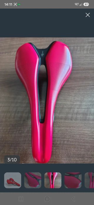 Sillín Specialized Romin Evo Carbono Rojo
