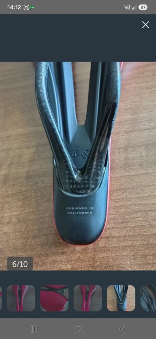 Sillín Specialized Romin Evo Carbono Rojo