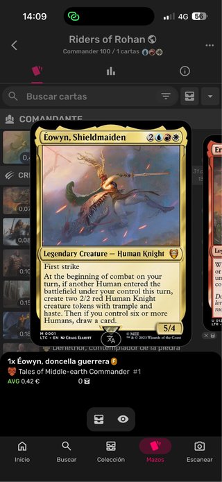Magic Jinetes de Rohan Commander MTG