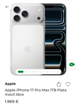 iPhone 17 Pro Max 256GB Azul Nuevo
