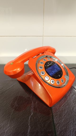 Teléfono Inalámbrico Retro Sagemcom Sixty Naranja