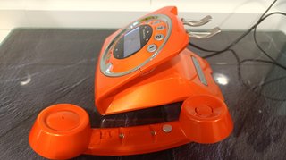 Teléfono Inalámbrico Retro Sagemcom Sixty Naranja