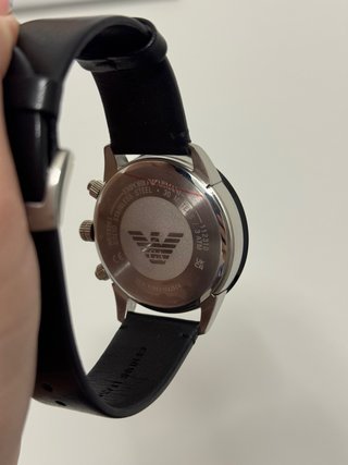 Orologio Emporio Armani Uomo Nero Argento