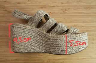 Sandalias esparto con cuña
