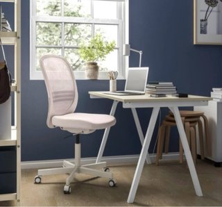 2 escritorios Trotten 120x70 gris y blanco