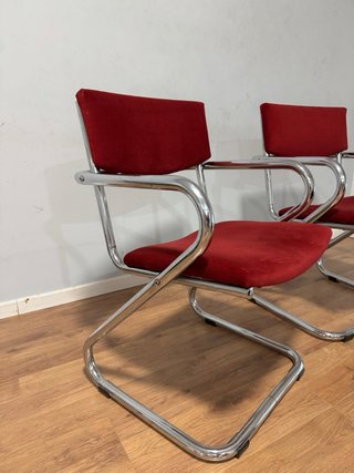 Pack 2 Sillas Diseño Moderno Rojas