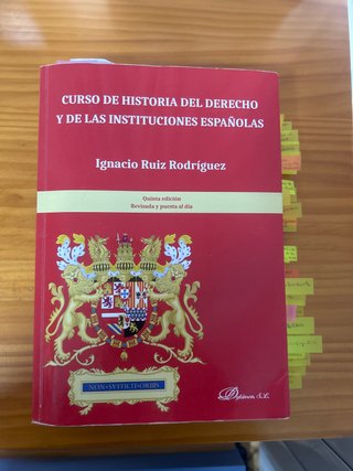 Curso de historia del derecho y de las instituc...