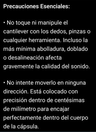 Cápsula y Aguja Tocadiscos