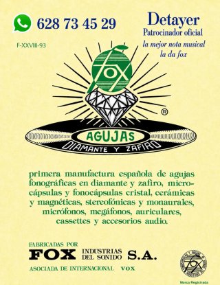 Cápsula y Aguja Tocadiscos