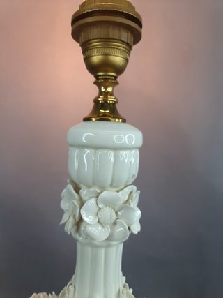 Lámpara Manises Porcelana Flores