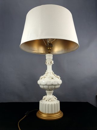 Lámpara Manises Porcelana Flores