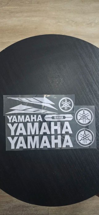 Kit Pegatinas Yamaha Xmax Plateado Blanco