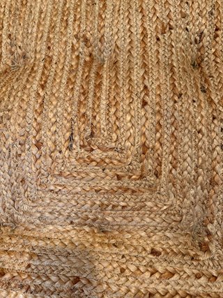 Cojín de suelo yute beige