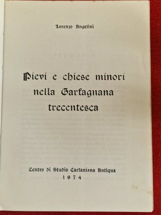Lorenzo angelini pievi e chiese minori della garfa