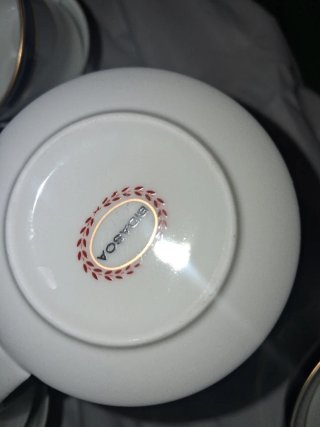 Juego de té y café de porcelana bidasoa