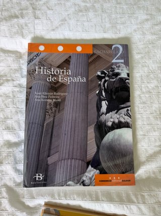 Historia de España segundo curso de Bacharelato