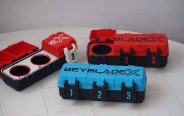 DeckBox per Beyblade X Per Tornei 3 Slot