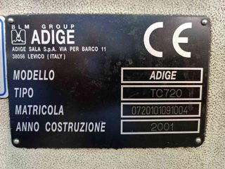 CORTADORA TUBOS ADIGE TC 720 con ALIMENTADOR