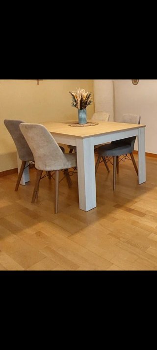 Mesa comedor extensible Blanco Artik