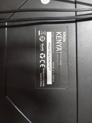 Combo 2 Teclados Gaming RGB KROM y DHG