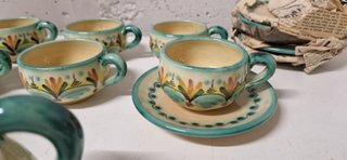 Juego de Café Cerámica Talaverana realizado a mano