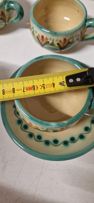 Juego de Café Cerámica Talaverana realizado a mano