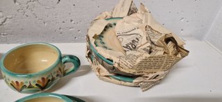 Juego de Café Cerámica Talaverana realizado a mano