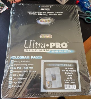 Hojas Ultra Pro Platinum Series 9 Pocket Pages