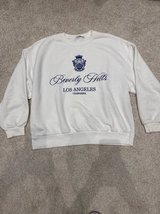 Sudadera Beverly Hills Los Angeles Blanca