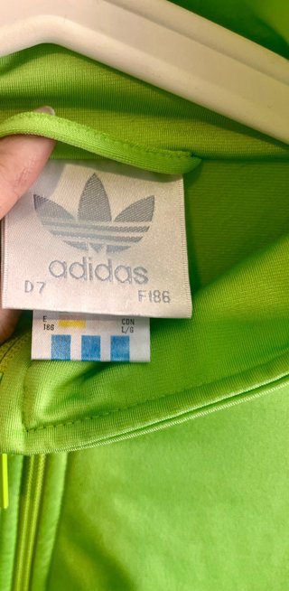 Giacca Adidas Verde Lime Taglia L