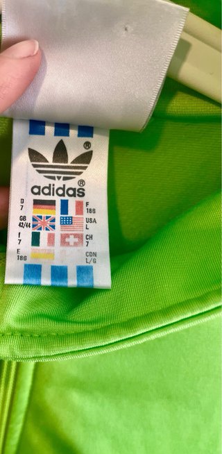 Giacca Adidas Verde Lime Taglia L
